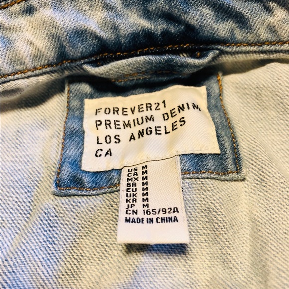 Blue Acid-Washed Denim Jacket - Picture 4 of 4